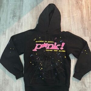 Pink Black Hoodie